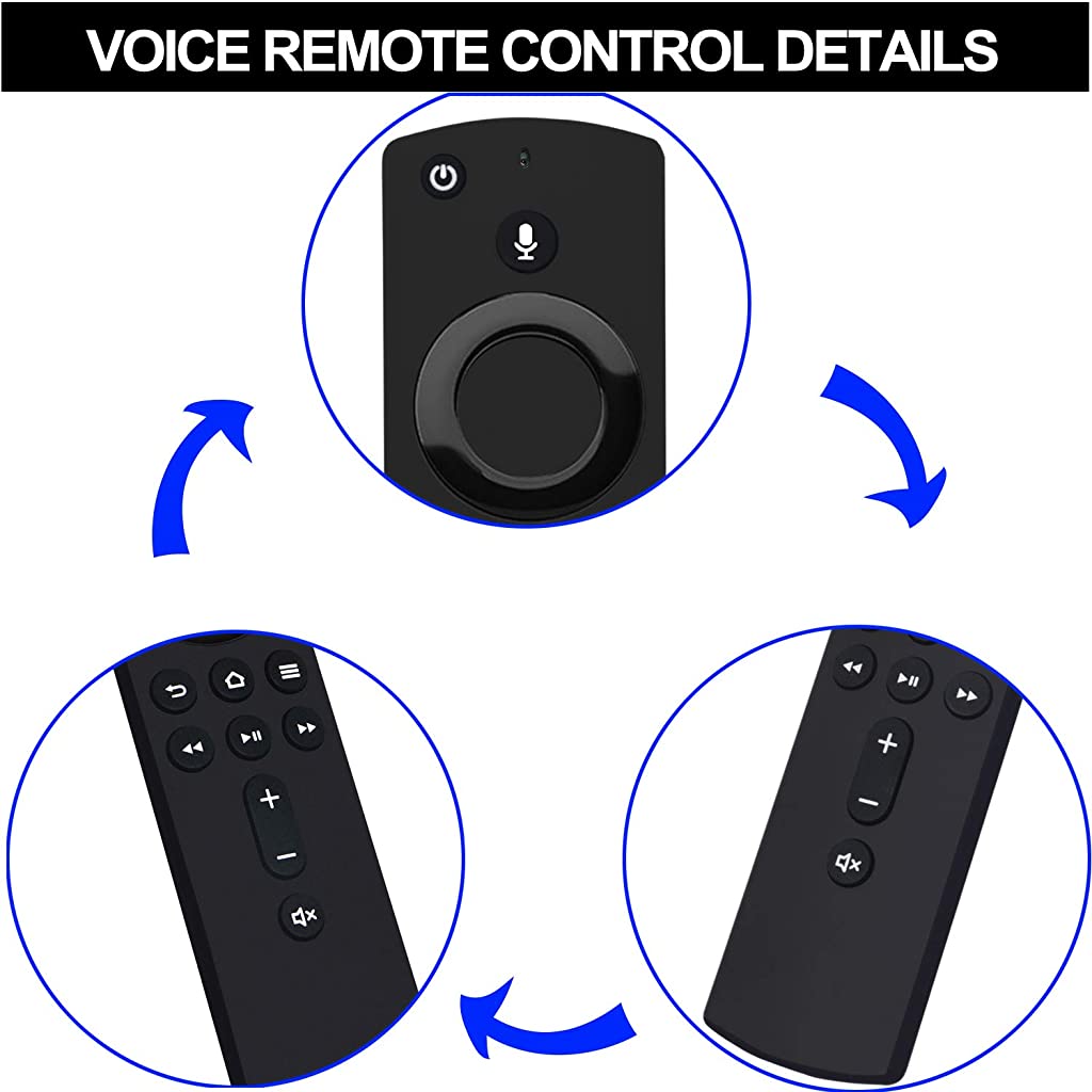 ZORBES Remote Control Compatible for Amazon Fire Tv Stick with Voice Control, for Amazon 2nd Gen Fire TV Cube and Fire TV Stick,1st Gen Fire TV Cube, Fire TV Stick 4K, and for 3rd Gen Amazon Fire TV