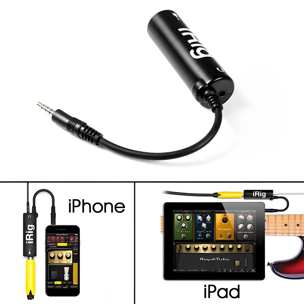 ZORBES Mobile Guitar Amplifier with Effects Adapter for iPhone,iPad Support Amplitube Guitar Amp & Effects Rig System