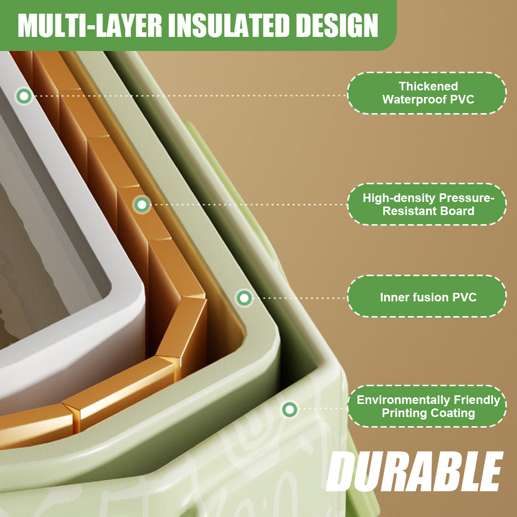 SNOWIE SOFT Child Bath Tub Folding BathingTub for Child 0-8 Years Old Waterproof PVC Bath Tub Multi Layer Insulation Baby Bathing Tub