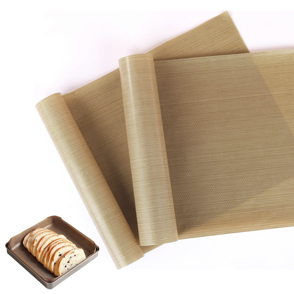 HASTHIP 2Pcs Baking Paper for Oven 40x33cm Non-stick Greaseproof Liner for Oven Air Fryer Reuseable Cuttable Heat Resistant Food Grade Paper Liners for Electric Oven, BBQ, Air Fryer