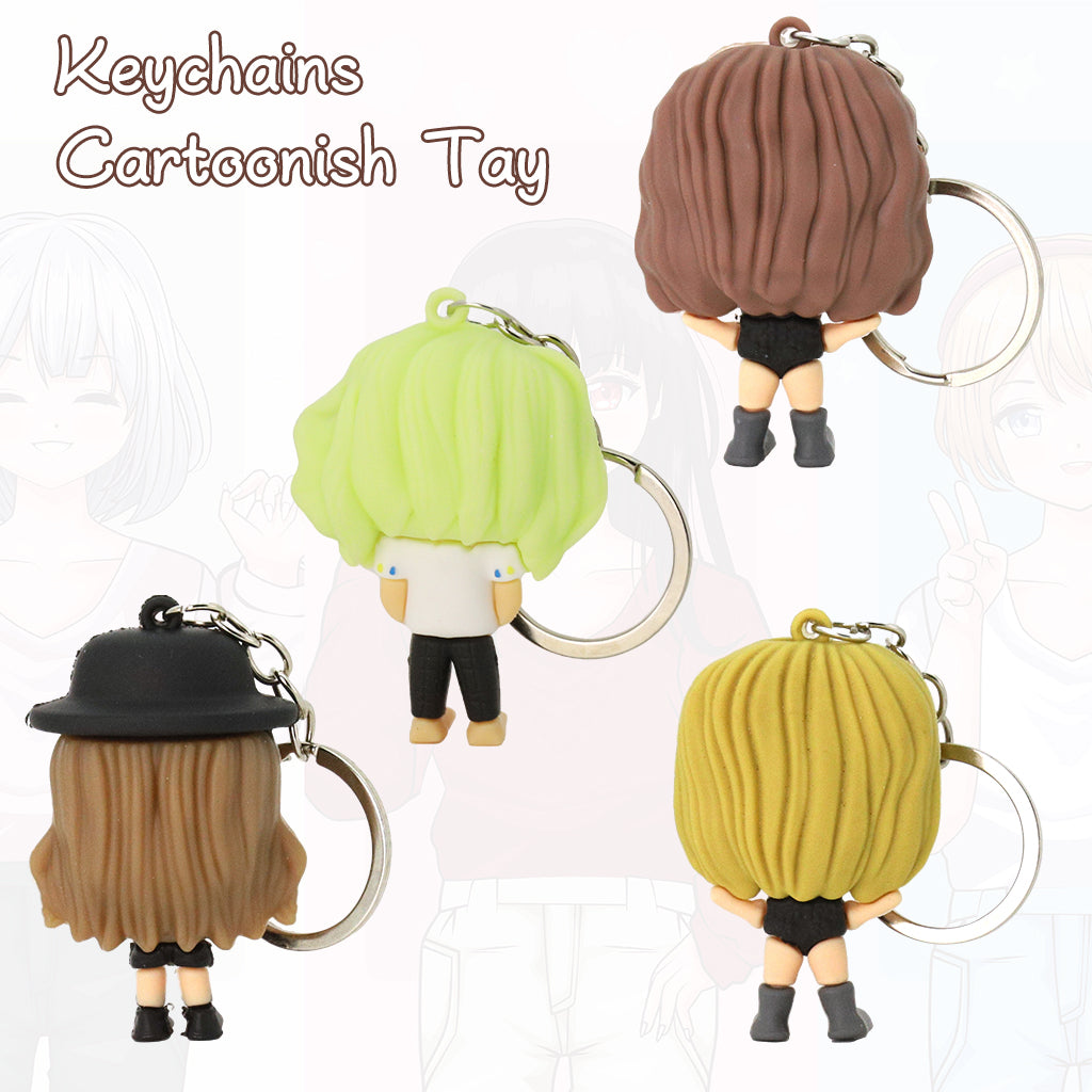 HASTHIP Taylor Swi*t Keychains Merchandise  Set of 4pcs Music Star Taylor Keychain, Cute Cartoon Taylor Merch for Girls Women, Collectible Fans Keychain for Backpack for Birthday Christmas Gift