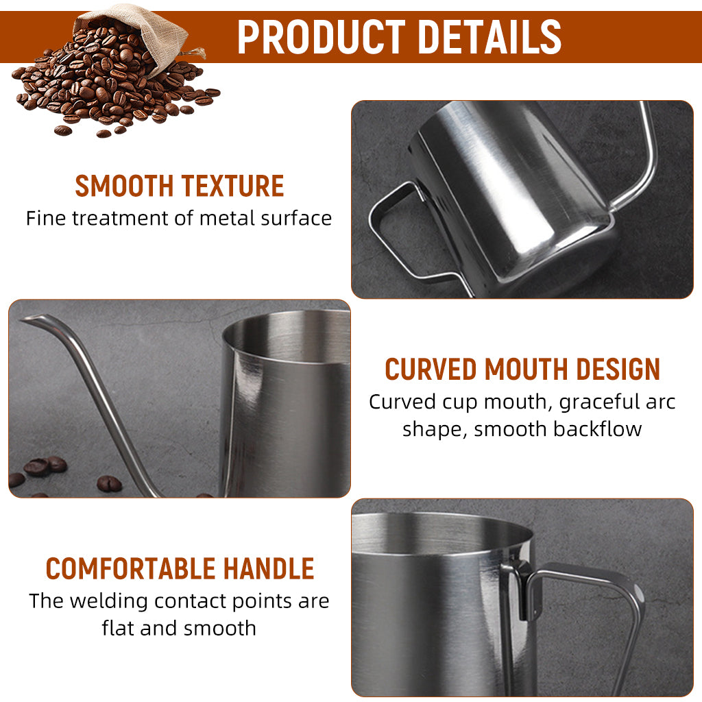 Supvox Pour Over Coffee Gooseneck Water Kettle 350ml Coffee Pot Gooseneck Kettle Hand Drip Kettle Pour Over Coffee