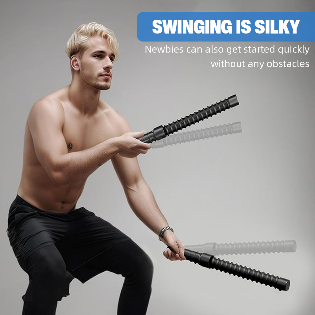 Proberos Home Gym Gear Battle Ropes 19.69 inches Cordless Flexible Battle Rope Sticks Portable Easy Battle Ropes Crossfit Fitness Gear Upper Body Training Core Training Gear