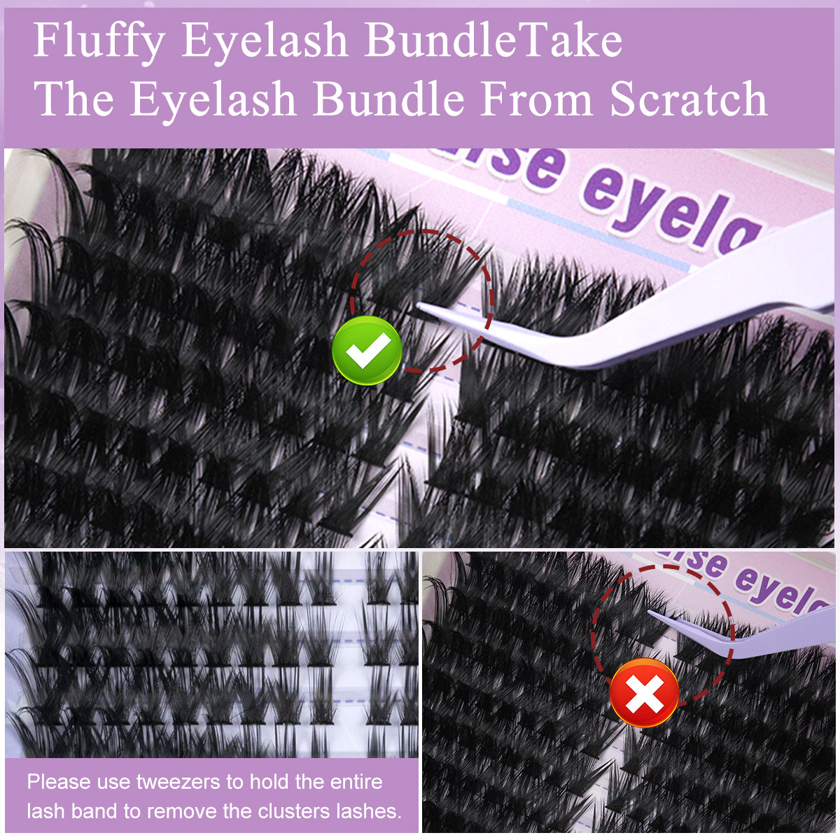 MAYCREATE 252PCS Wispy Lash Clusters Natural Eyelash Clusters 60D Cluster Eyelash Extensions 8-16mm Mix Thin & Invisible Lashes Clusters Individual Lashes DIY Lash Extension at Home