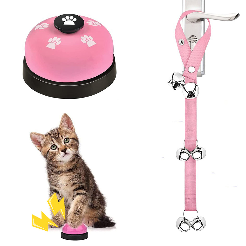 Qpets Dog Door Bell, Dog Training Bell for Potty Training, Going Out, Simple Instruction Dog Training Bell for Behavior Training & Communication Door Hanging Bell for Puppies, Adult Dog