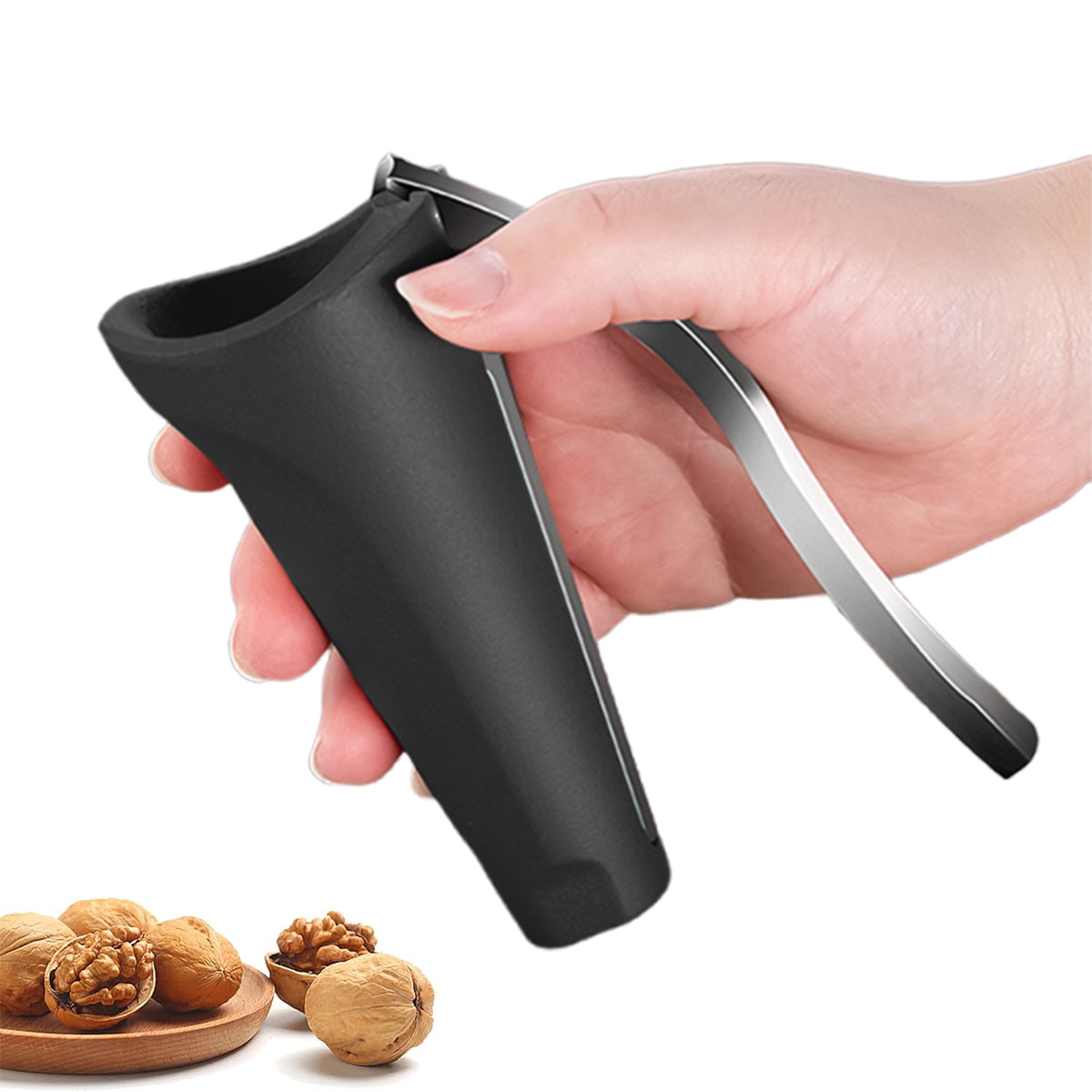 HASTHIP 1Pcs Nutcracker Cone Shaped Nut Cracker Walnut Crack Tool Hard Shell Nut Cracker with Lever Handle Kitchen Nutcracker for Walnut, Hazelnuts, Macadamia Nuts