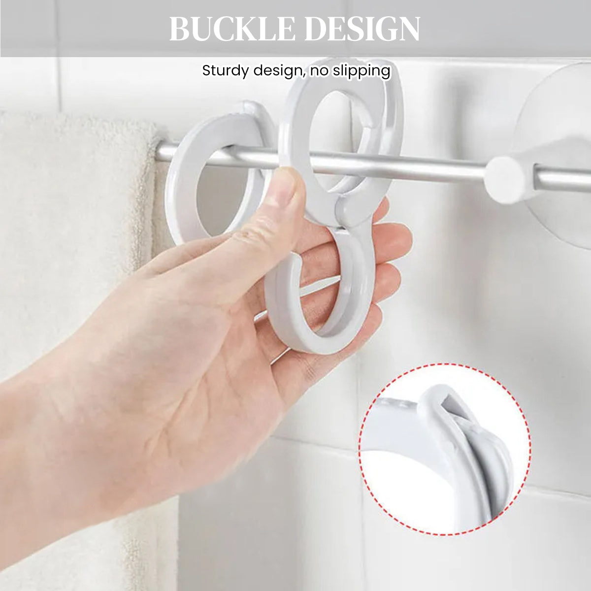 HASTHIP 20pcs Utility S Hooks Bike Handle Bar Hooks S Shaped Hooks Adjustable Snap-on S-Hook Muti Use Windproof Clothesline Hooks Desk Edge Bag Holder