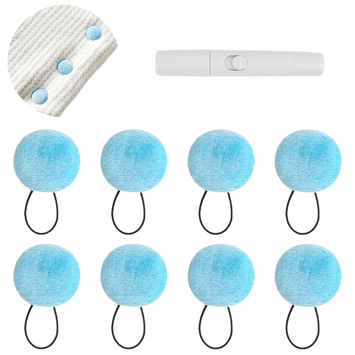 HASTHIP 8pcs Duvet Pin Duvet Clips, Anti-Slip Duvet Snaps Cover Clips Prevent Shifting Duvet Comforter Inside Clips Strong Hold Duvet Button Fasteners Bedding Accessories for Curtains Quilt Cushion
