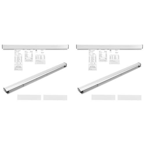 HASTHIP® Ticket Holder Receipt for Restaurant 19.6 Inches Metal Order Tab Grabber No Drill Kitchen Office Cafes Bars 2PCS