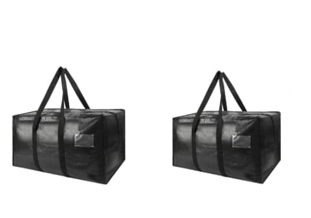 HASTHIP® Large Moving Bags, 58 Gallon Huge Storage Bags with Strong Zippers & Carrying Handles, Reusable Big Totes for College Dorm Travel 2 Pack