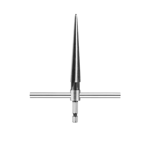 Serplex® 2Pcs Hand Reamer 3-13mm T Handle Tapered Reamers, 2 in 1 Manual Detachable Cross Bar Handle Design Universal 1/4