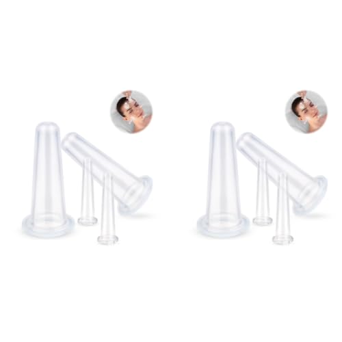 ZIBUYU® 12PCS Facial Cupping Set for Face Silicone Massage Therapy Lift Vacuum Suction Cup