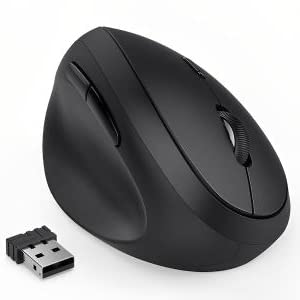 ZORBES® 2.4G Wireless Vertical Mouse for Reduce Wrist Pain Friendly to Hand, Ergonomic Rechargeable Wireless Mouse