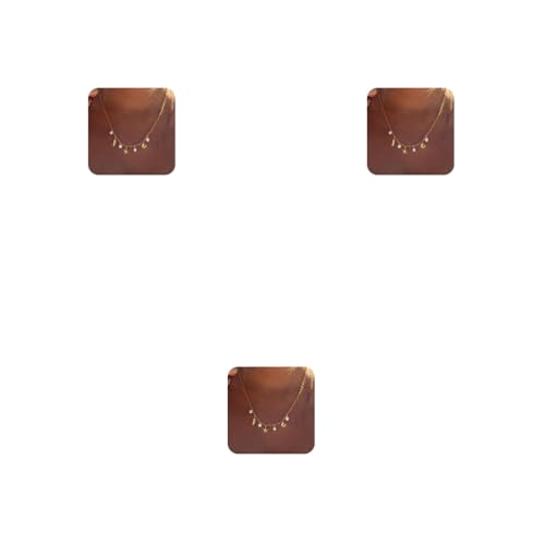 SANNIDHI® Necklace for Women Gold Seashell Starfish Pendant Pearl Summer Beach Jewelry Accessory 3PCS