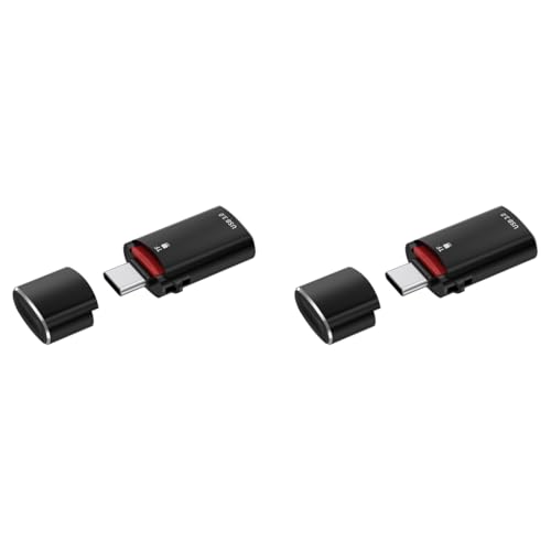 Verilux® OTG Type C to USB Card Reader 2 in 1 TF SD 3.0 Adapter for iPhone 15 Memory High Speed Samsung Xiaomi Huawei P40 2PCS