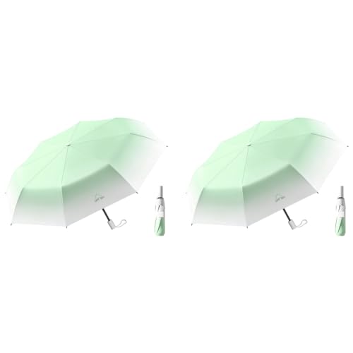 PALAY® Sun Travel Umbrella for Women Anti UPF 50+ UV Protection 99.9% Compact Mini for Kids Capsule Lightweight Small Portable Rain Men 2PCS
