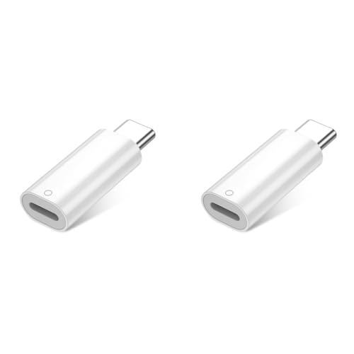 ZORBES® USB C to Pencil Adapter for Apple Pencil 1st Gen USB-C Male Charging Connector for iPad 10th Generation Bluetooth Pairing Type C iPencil Charger 2 PCS