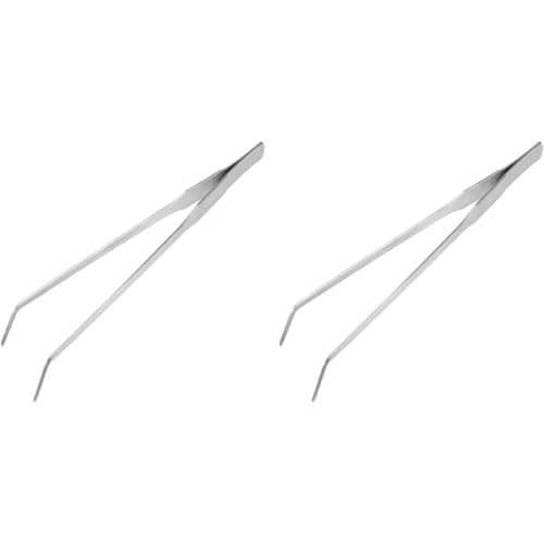 HASTHIP® Tweezers for Aquarium, Universal Plant Shrimp Reef Tank Straight Aquarium Tools Tweezer, 27cm 2 PCS