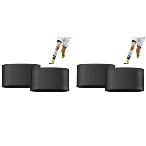 Proberos® One Pair Silicone Shin Guard Straps Ankle Support Bands Anti-Slip Fixer for Training Stretchy 60mm Diameter Sport Multi Use Loop for Teens Kids Size S 2PCS