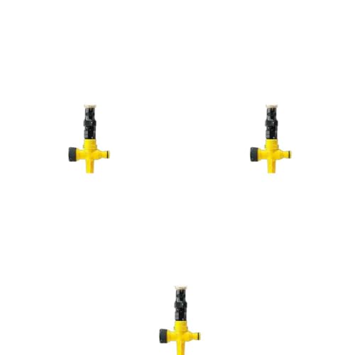 Optifit® Garden Sprinker for Garden Agriculture Watering 360 Rotating Irrigation Sprinkler Adjustable Irrigation Angle Sprinkler Gardening Watering Systems for Outdoor Garden Yard Lawns X 3