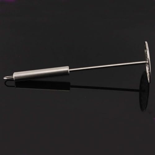 ZIBUYU® Potato Masher Stainless Steel, Professional Integrated Smasher for Kitchen Utensils& Quality Polish with Handle/Hanging, Perfect for Bean, Vegetable, Fruits, Avocado, Meat(Silver)