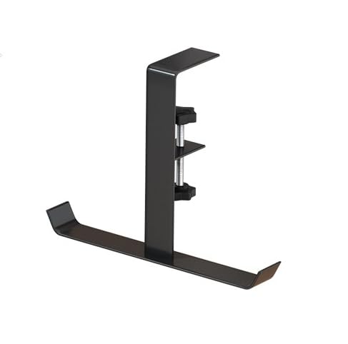 HASTHIP® Under Desk Hook Organizer, No Drill Bag Hanger Under Desk Headset Hanging Hook Organizer, Dual-end Hanger Design, Universal Fit Hanging Hook for Desk, Table, Shelf