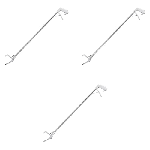 Optifit® 100cm Easy to Squeeze and Grip Handle Grabber Reacher Tool for Litter Pick Trash, Claw Pick Up Assistaive Device for Elderly 3 PCS