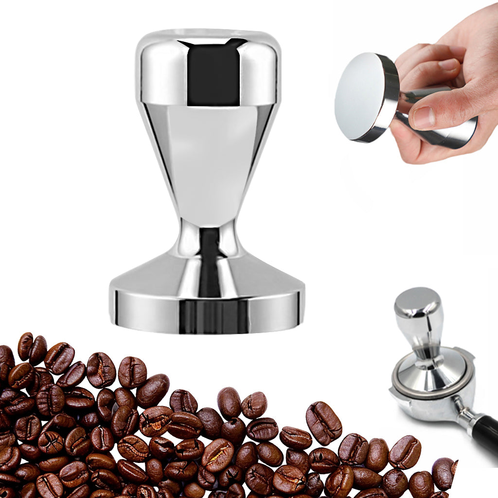 Supvox 51mm Espresso Tamper Heavy Duty Stainless Steel Barista Coffee Tamper Elegant Plating Finish Espresso Tamper Espresso Tamper Coffee Press Tool