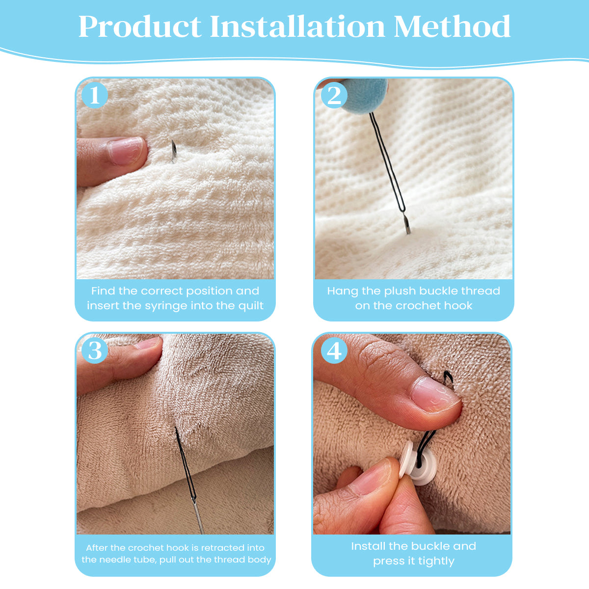 HASTHIP 8pcs Duvet Pin Duvet Clips, Anti-Slip Duvet Snaps Cover Clips Prevent Shifting Duvet Comforter Inside Clips Strong Hold Duvet Button Fasteners Bedding Accessories for Curtains Quilt Cushion