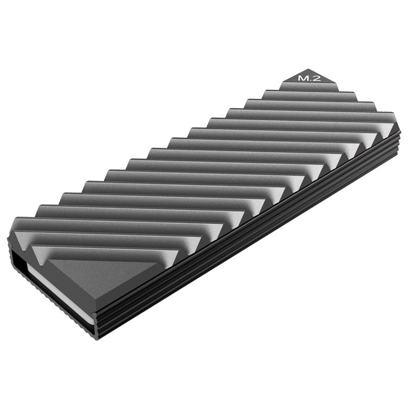 ZORBES Heat Dissipation Radiator Aluminum Alloy Heat Sink Thermal Cooling Pads for M.2 2280 SSD Heat Sink for PC Computer-Grey