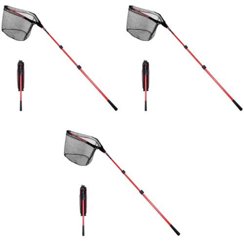 Proberos® Retractable Portable Aluminum Alloy Folding Triangle Wide Landing Telescopic Catcher Suitable for Fish Under 5 KG 2.1M 3 PCS