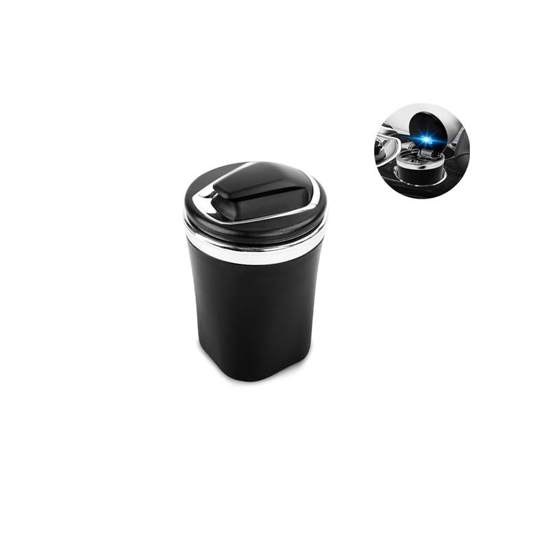 ZIBUYU® Car Ashtray,Ceramic Liner Car Ashtray With Lid