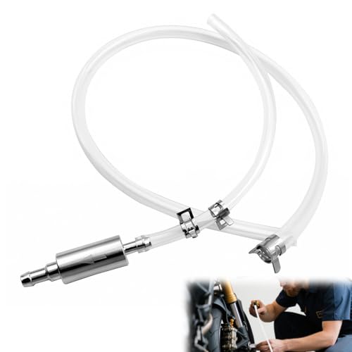 STHIRA® Brake Bleeder Hose,One Way Check Valve Tube Bleeding Tool Kit for Car Motorcyle Clutch, 2025 Upgraded Universal Brake Fluid Bleeder with 2 Screw Caps and 2 Spring Clamps