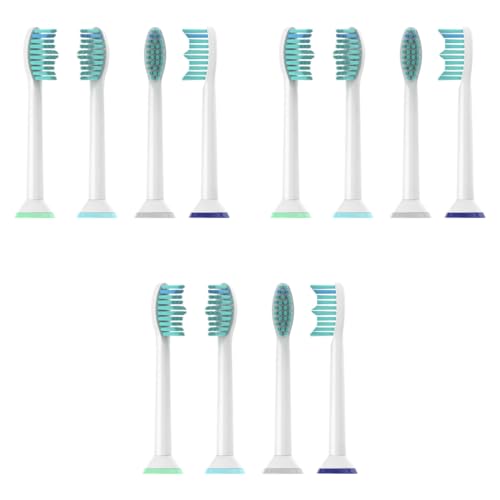 MAYCREATE® 12PCS Toothbrush Replacement Heads for Philips Sonicare Soft Dupont Bristles Electric Suitable