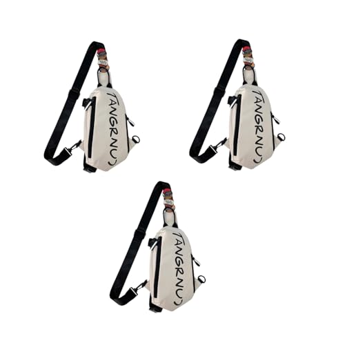 GUSTAVE® Crossbody Bag for Men Women with 9PCS Badges Waterproof Sling Large Shoulder Adjustable Strap Commuting Travel Outdoor Activities Cycling