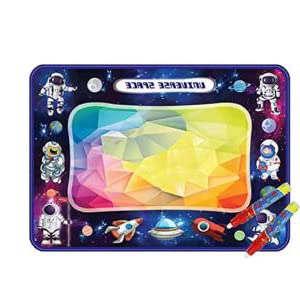 ELEPHANTBOAT Water Doodle Mat for Kids with 2 Magic Pens featuring Water‑Reveal Design | Foldable Educational Toy for Toddlers Age 2