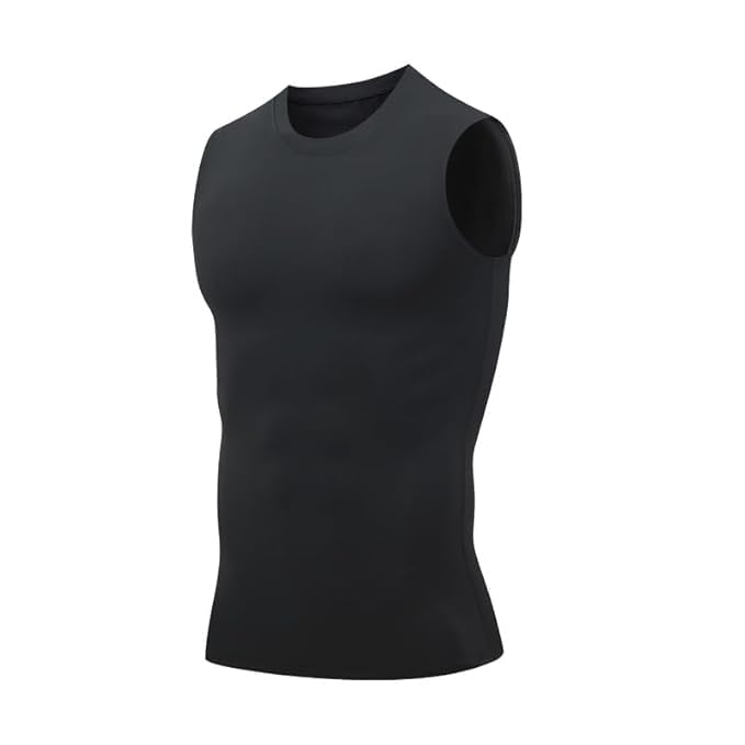 GUSTAVE Sleeveless T Shirt for Men with Quick Dry Moisture Wicking Fabric | Ideal for Gym and Sports Workouts