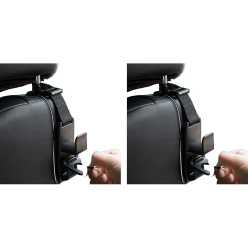 STHIRA® 8PCS Car Headrest Hooks for Backseat Hanging Heavy-Duty Up to 17.6lbs Capacity Easy Install Durable Organizer Perfect for Bags Storage Water Bottles