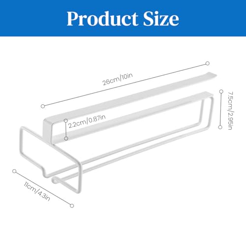 HASTHIP® 2 Pack Wine Glass Rack Cup Upside Down Hanging Holder Organizer Hangers for Overhead Cabinet Wall Mounted Stemware Holder for Bar 2 PCS