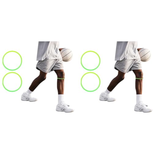 Proberos® Patella Support Ring Anti-Slip Silicone Patellar Knee Band Bandage Fashion Glow in The Dark for Sports Lightweight Design Running Basketball 2 PCS
