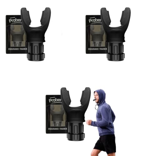 Proberos® Breathing Trainer Portable Muscle Exercise with Resistance Adjustable Easy to Clean and Use Improve Strength and Endurance 3 PCS