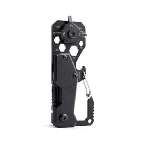 ZIBUYU® Multitool Carabiner Keychain for Men, Pocket Tool Mountaineering Hiking Cycling | Sporting Goods | Outdoor Sports | Camping & Tools Pocket | Multi EDC Keychain