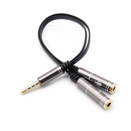 ZORBES® Headphone Splitter, 3.5mm Jack to Dual Female Stereo Jack  Universal Stereo Y Splitter Cable for Audio Sharing, Compatible with Phones, Tablets, Laptops, and MP3 Players, Plug and Go
