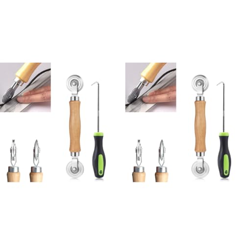 Serplex® Screen Roller Tool Spline Steel Nylon with Bearing Removal Hook Window Door Repair Kit for Installing Mesh 2PCS
