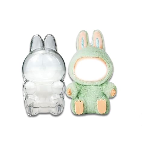 FANCYKU® Protective Cover for Plush Figure Doll, Storage Transparent PVC Protective Cover for Dolls The 17cm Plush Doll Accessories Dust-Proof Display Case for 18cm Art Toys