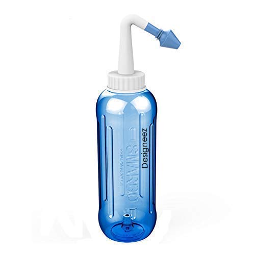 HANNEA® 500Ml Neti Pot Nose Wash System With Waterpulse Cleaner Sinus Nasal Pressure Pots Jal For Adults Children Care 3PCS