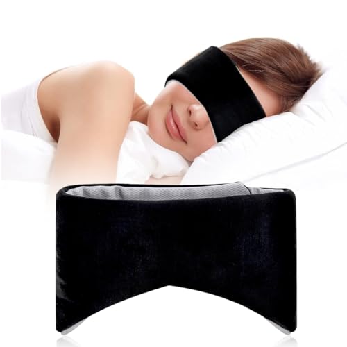 HANNEA® Eye Mask For Sleeping, Blackout Noise Reduction Sleeping Eye Mask Soft Eye Cover for Sleep Cute Blindfold for Sleeping Comfortable Cotton Eye Cooling Mask Travel Accessories For Men Women