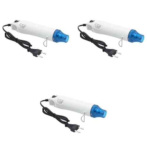 ZIBUYU® Hot Air Gun Handheld Mini Portable Multi-Function Electrical Blower for DIY Craft Embossing Shrink Wrapping Resin Art Drying Paint 300W 3PCS