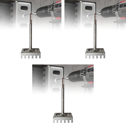 Serplex® Square Hole Cutter for Power Drill Standard 86-Type Junction Electrical Box Punch High Impact Stainless Steel Opening Cutout Tool 3PCS