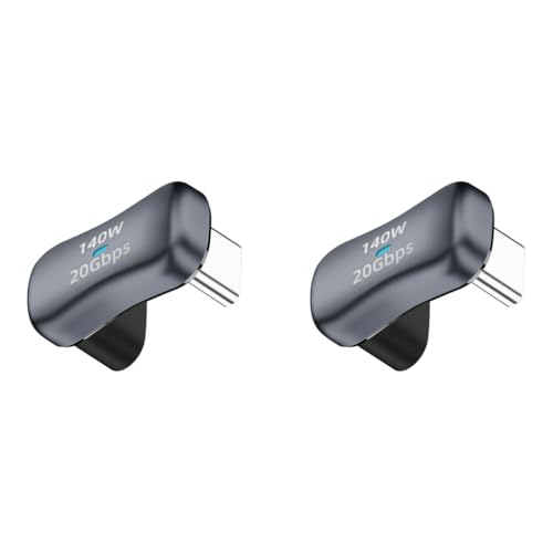 Verilux® USB C Adapter Type Male to Female 140W Fast Charging Support 4K 60Hz Data Sync Compatible for Phone MacBook Pro Air Steam Deck 2PCS